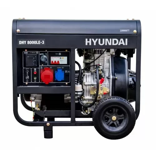 Дизельный электрогенератор Hyundai DHY 8000LE-3